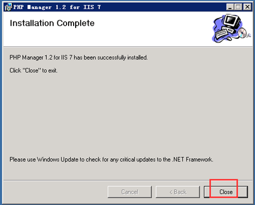 安装PHPManagerForIIS-1.2.0-x64